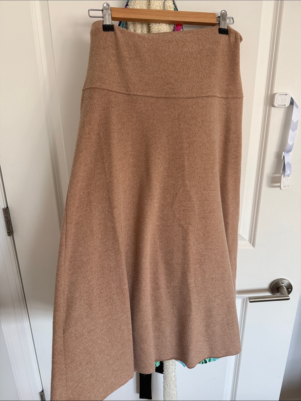 Zara Camel A-Line Wool-Blend Skirt